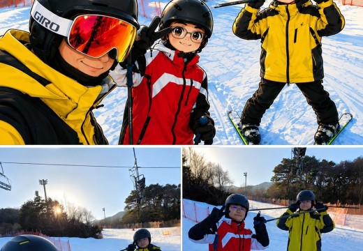 무주스키강습 후기, 처음 타는 아이가 턴을 배우기까지